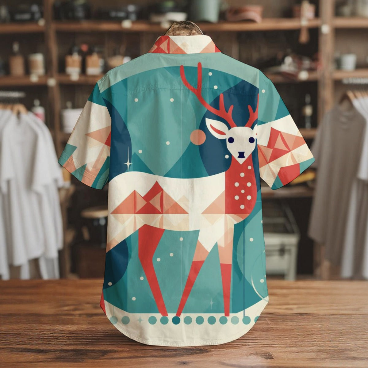 Stag Motion - Men's Short Sleeve Shirt With Pockets