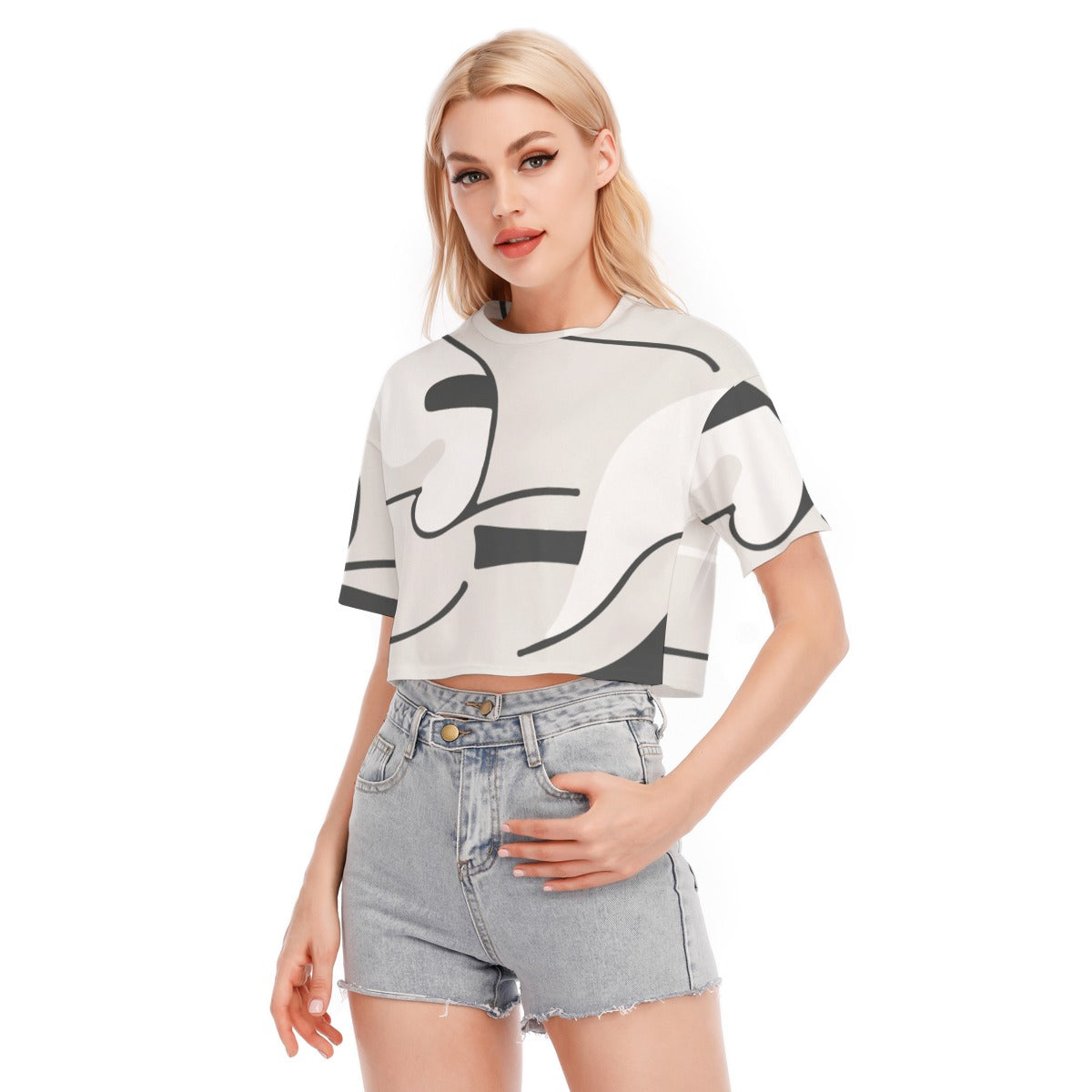Inkwave - Women's Cropped T-shirt - 100% Cotton