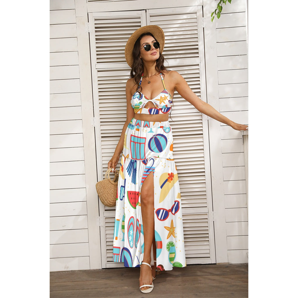 Aqua-Rizz -  Women's Tie Back Wrap Dress