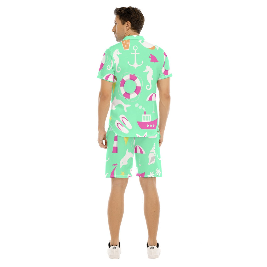 Sail Gaze -  Men's Short Sleeve Shirt Set