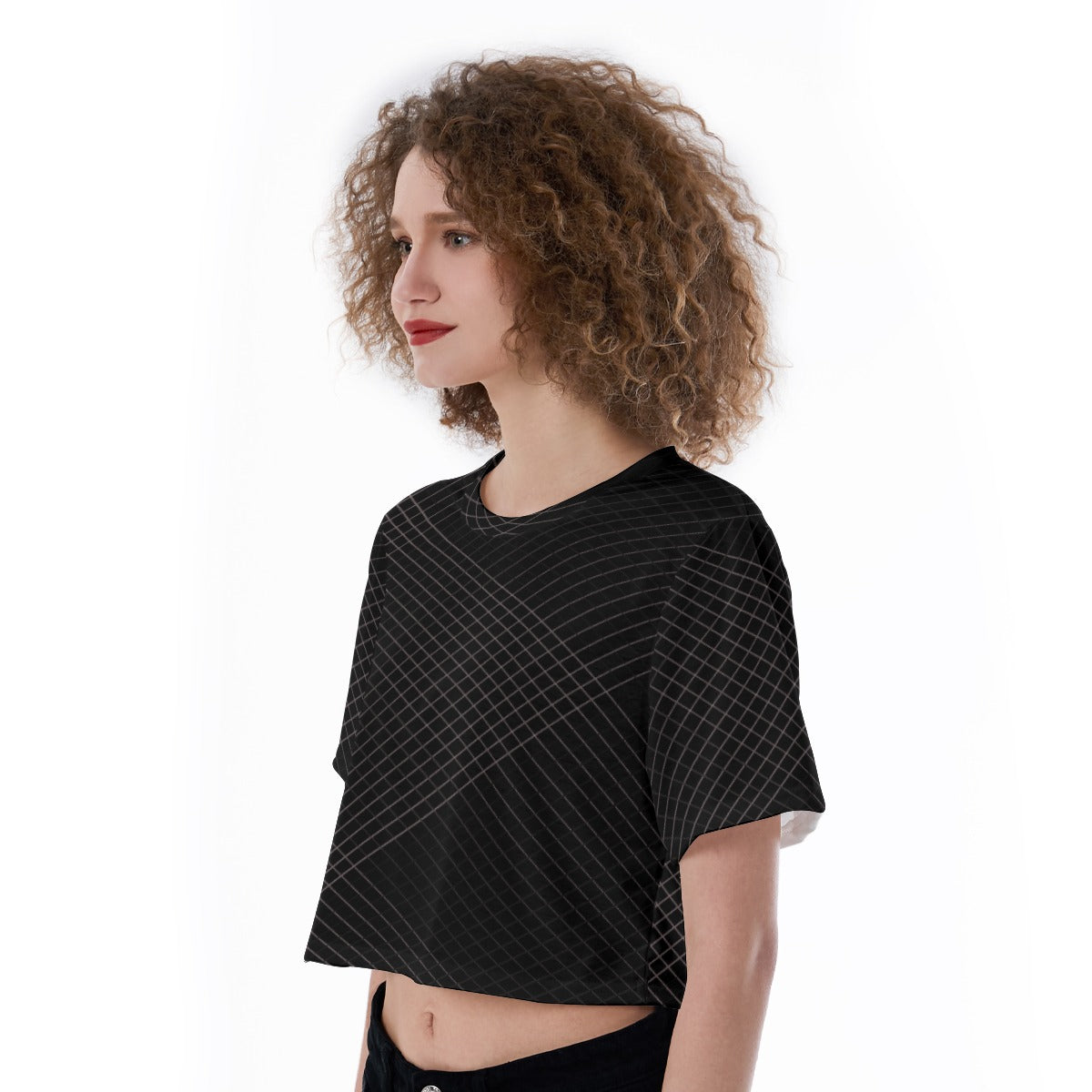 Obsidian Lines - Cropped T-Shirt