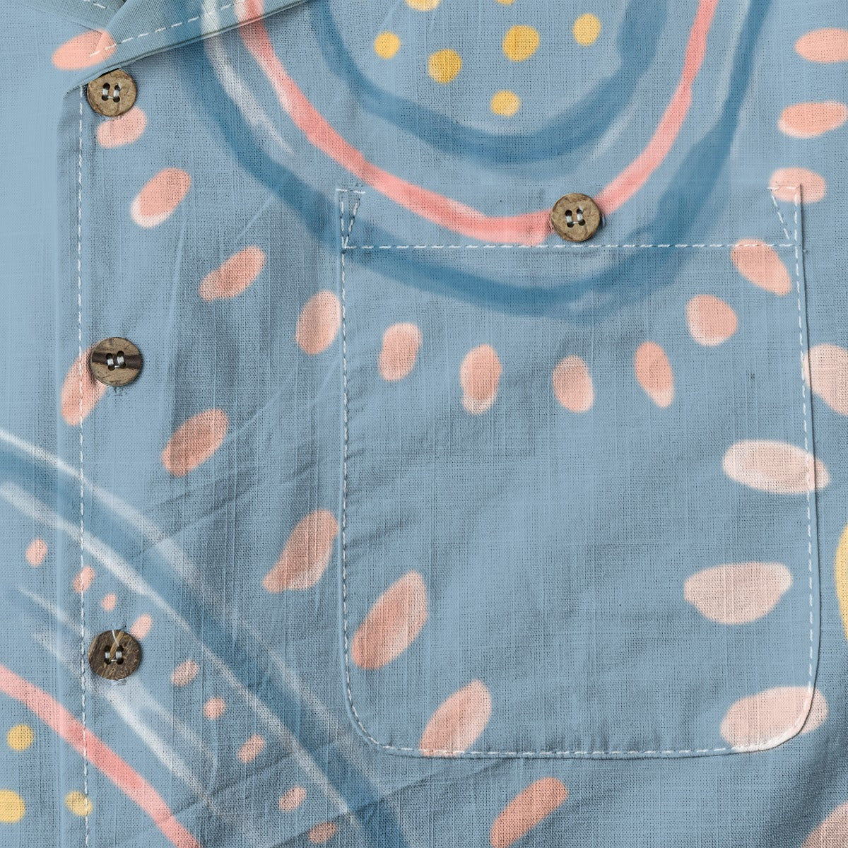 Retro Indian Print XI - Designer Shirt - 100% Cotton