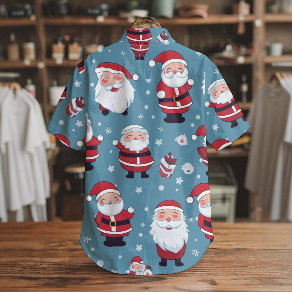 Santa Joy -  Men's Short Sleeve Shirt With Pockets