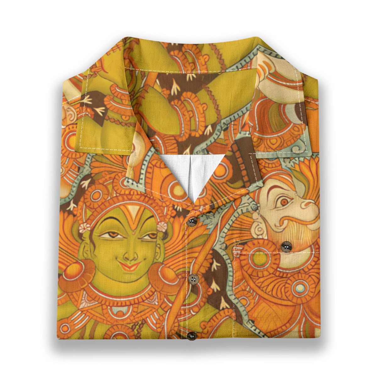 Sethu Bandhan - Kerala Mural Print Shirt - 100% Cotton