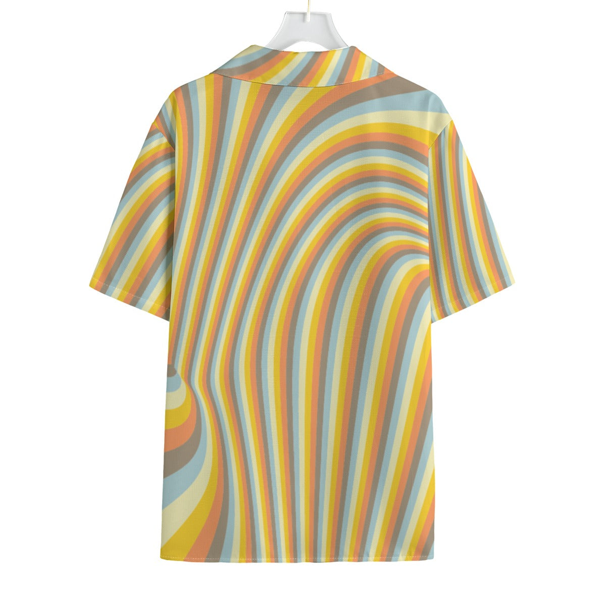 Polaroid - Men's Faux Linen Hawaiian Shirt