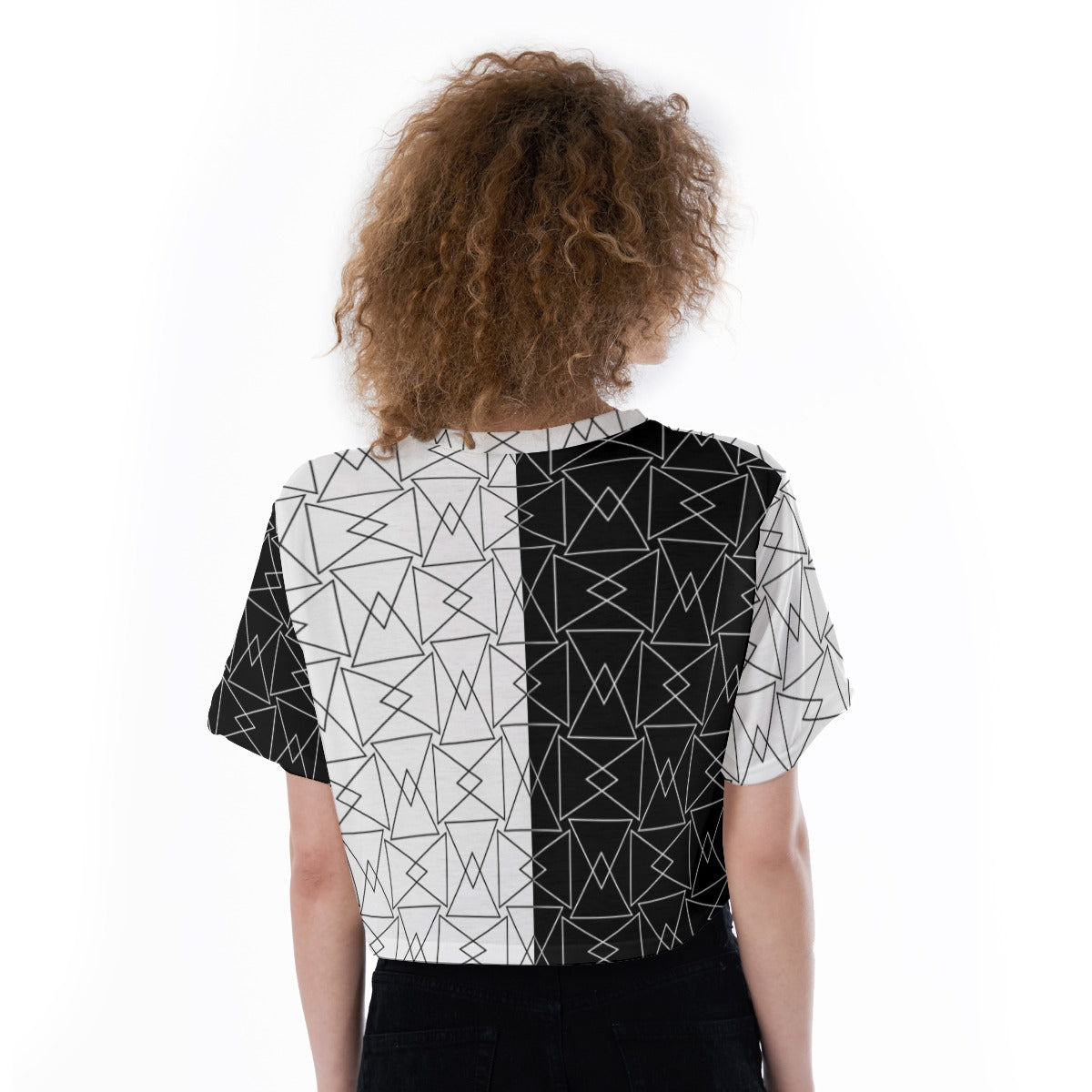 Duality Grid - Cropped T-Shirt