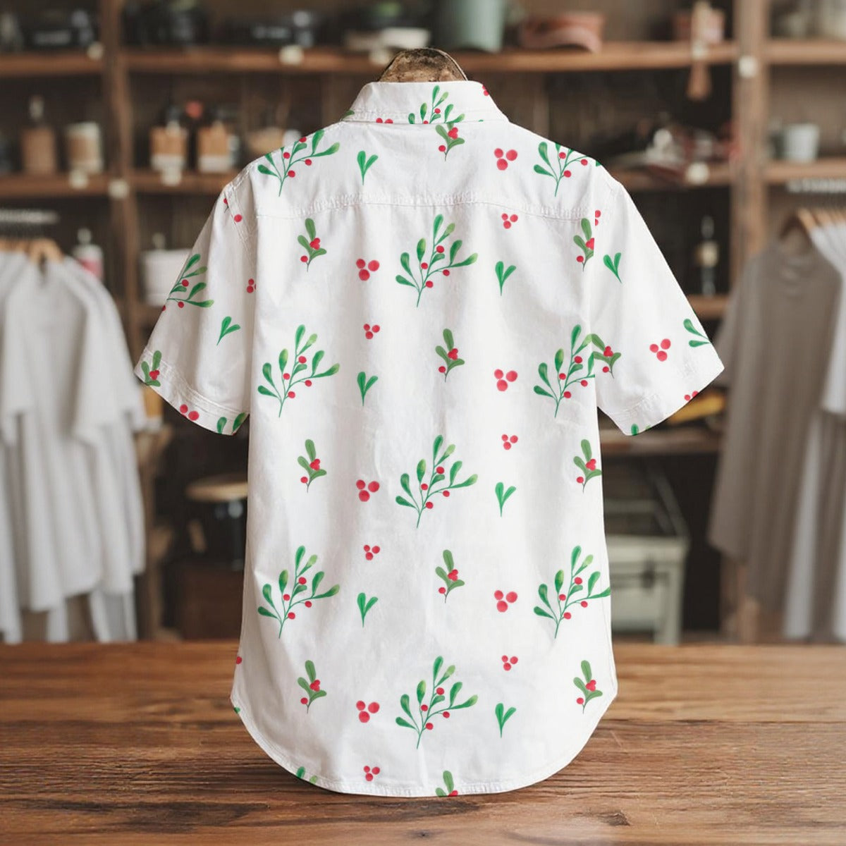 Leaf & Bulbs V - Men's Short Sleeve Shirt With Pockets