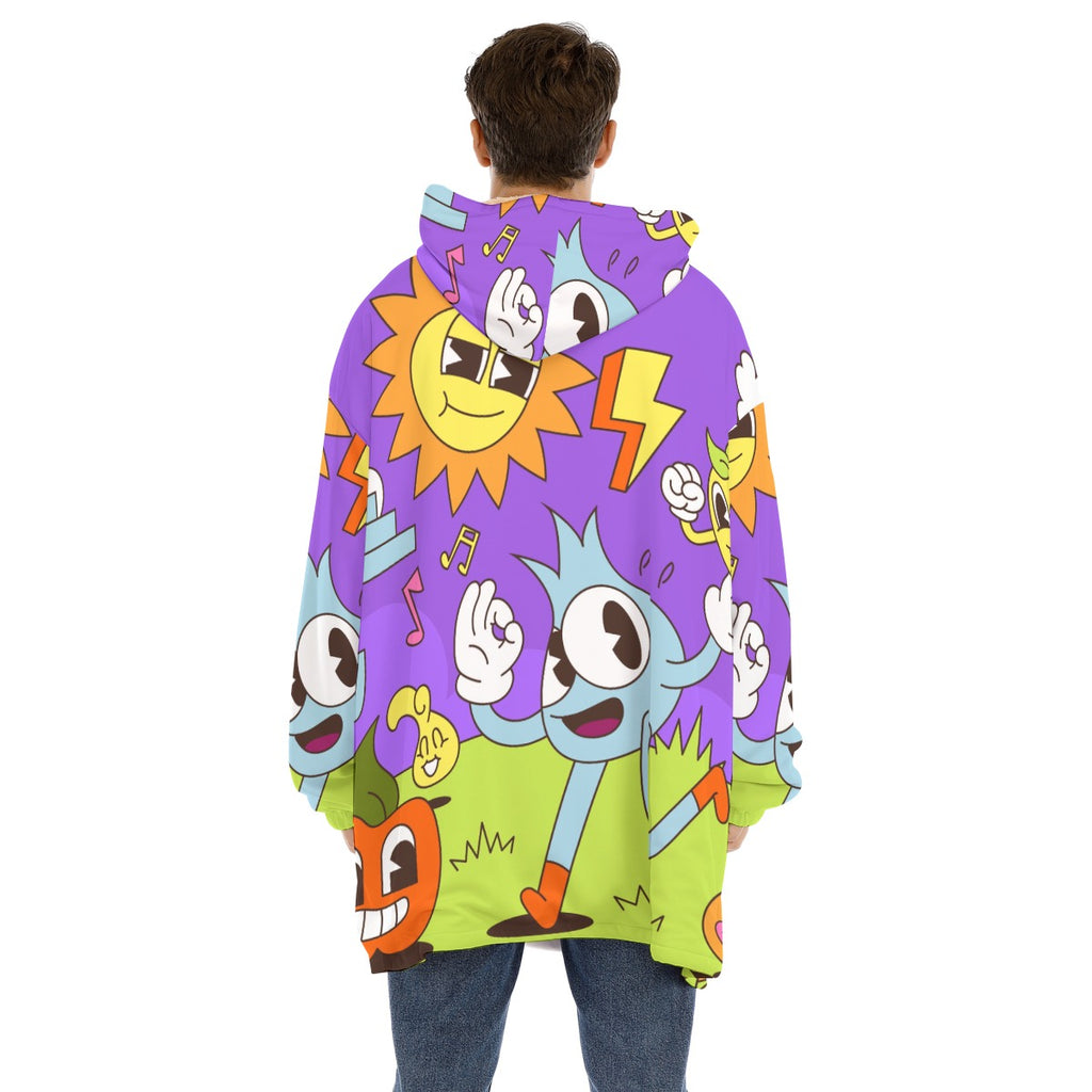 Humpty-Dumpty - Unisex Sherpa Fleece Hoodie Blanket