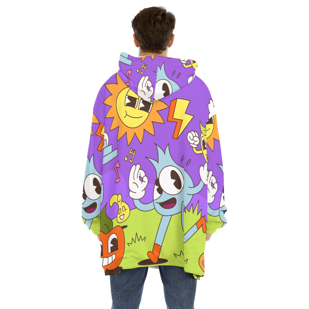 Humpty-Dumpty - Unisex Sherpa Fleece Hoodie Blanket