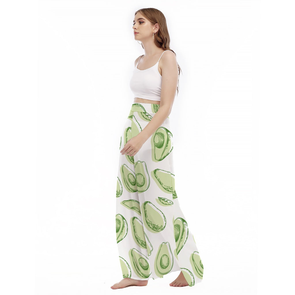 Guaca - Women's High Waist Wide Leg Trousers
