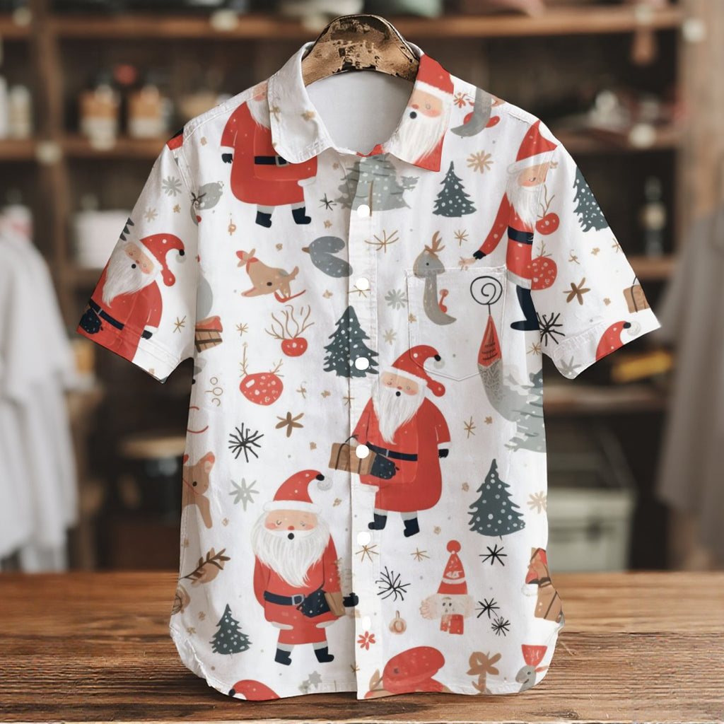 Christmas Spirit - Men's Short Sleeve Shirt With Pockets