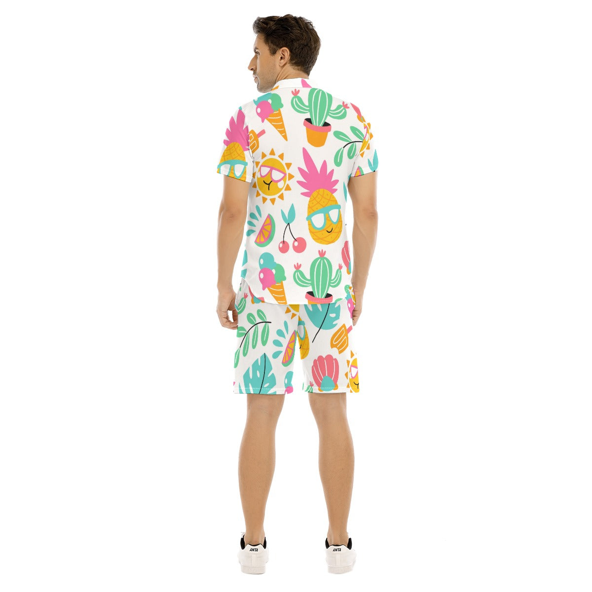 Pineapp-Cool -Men's Short Sleeve Shirt Set