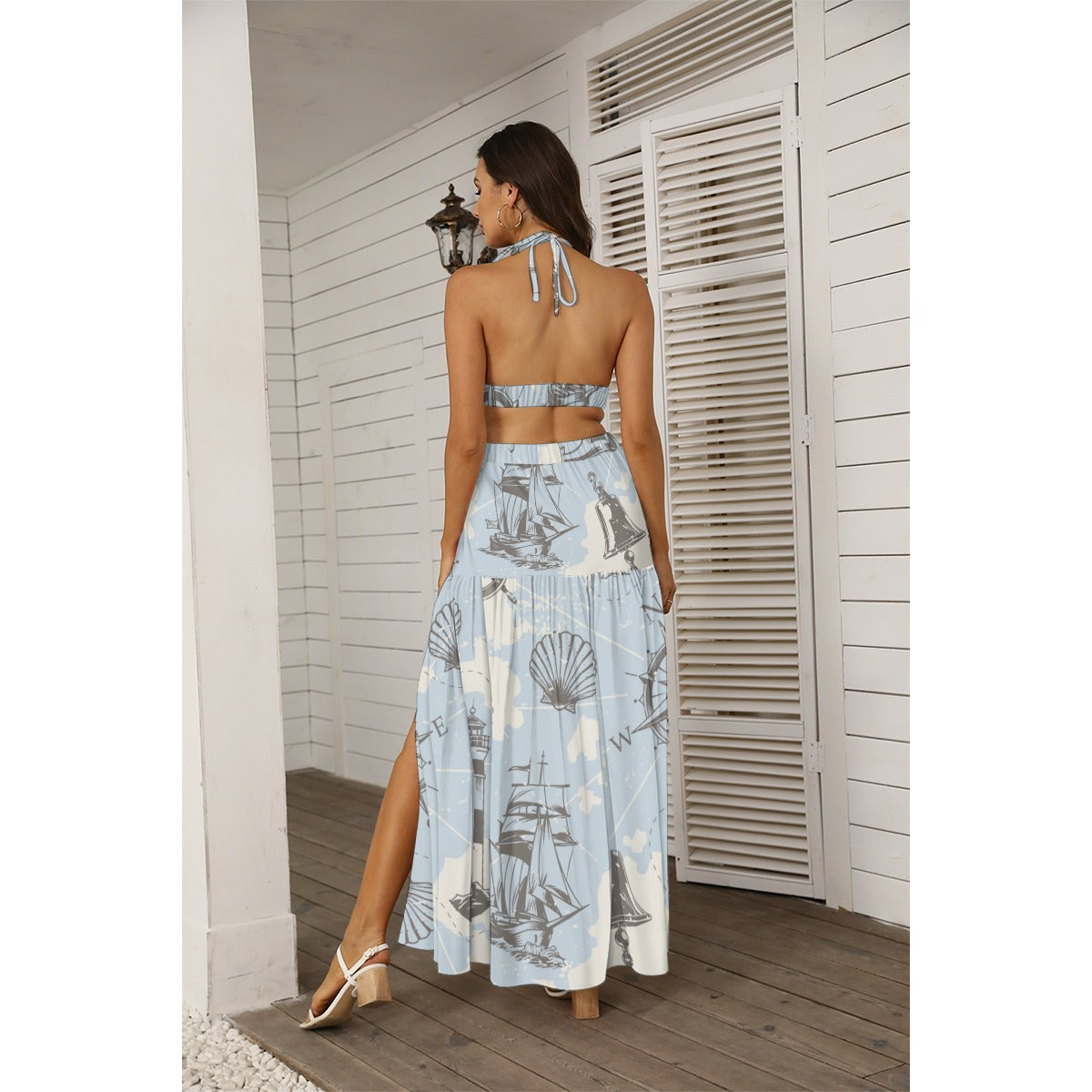 Sailor dream - Women's Tie Back Wrap Dress