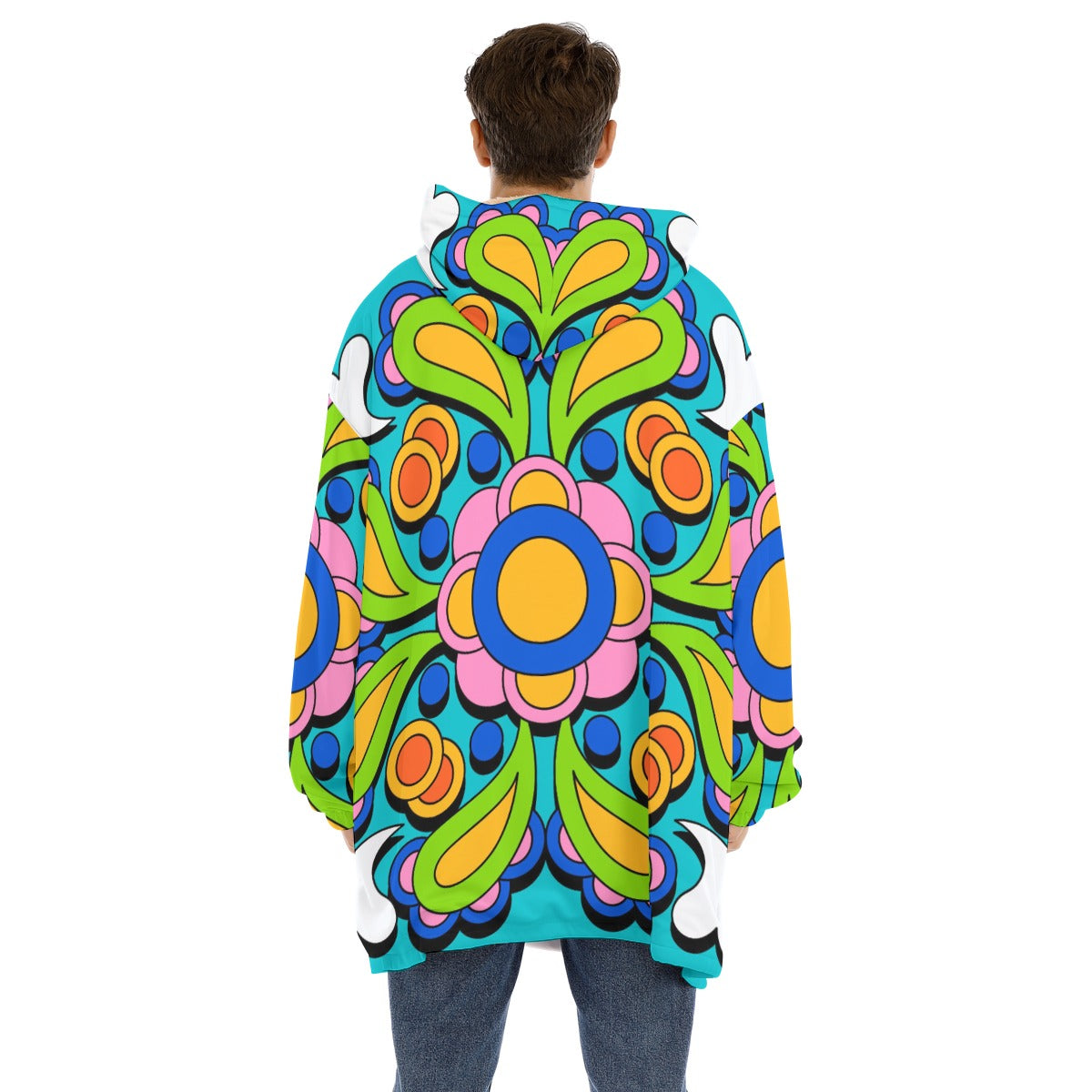 Realm Next Door -  Unisex Sherpa Fleece Hoodie Blanket