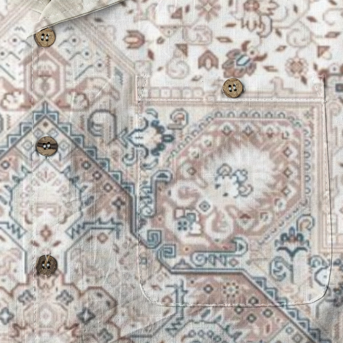 Retro Indian Print IX - Designer Shirt - 100% Cotton