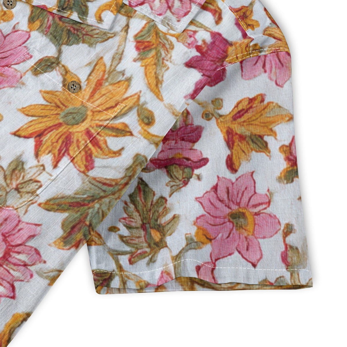 Retro Indian Print XVI - Designer Shirt - 100% Cotton