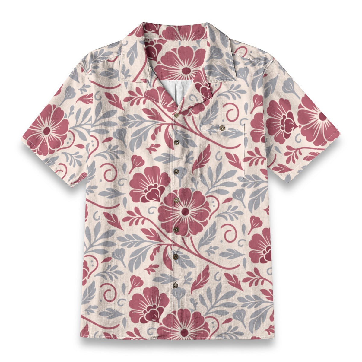 Retro Indian Print XVII - Designer Shirt - 100% Cotton