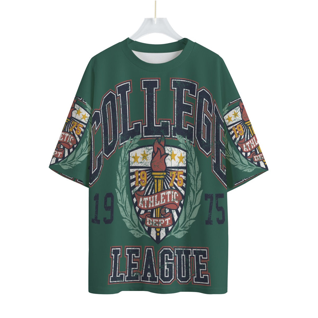 Collage League 1975 - Unisex Drop-shoulder T-shirt