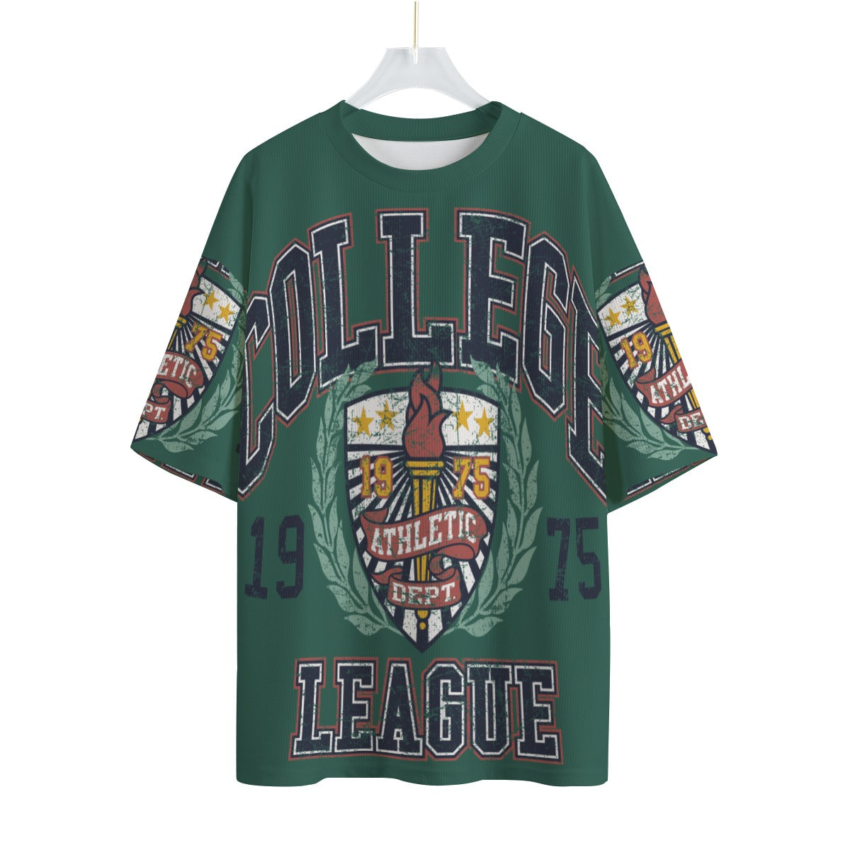 Collage League 1975 - Unisex Drop-shoulder T-shirt