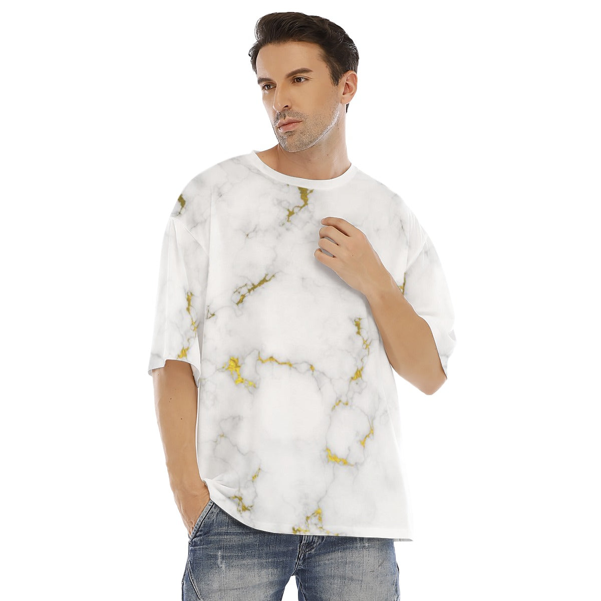 Gold Glace -  Men's Drop Shoulder T-shirt