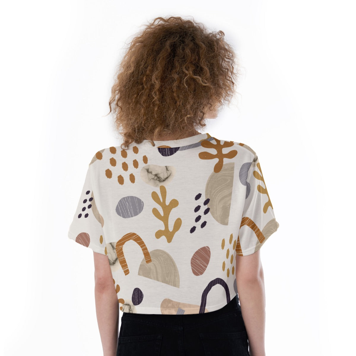 Coral Canvas - Cropped T-Shirt