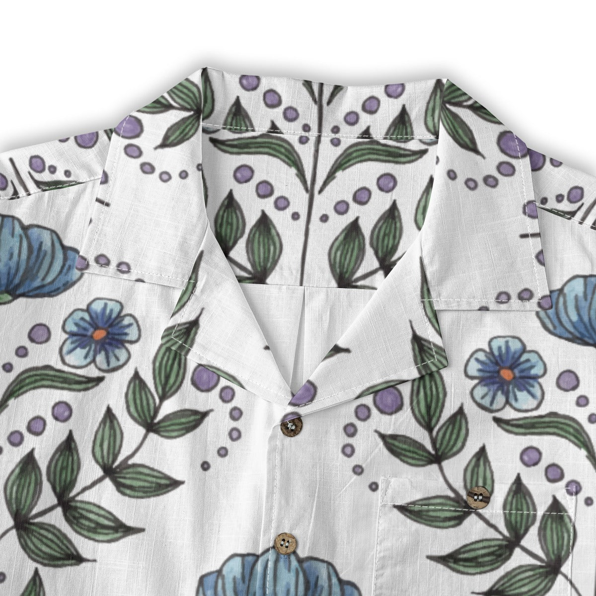 Retro Indian Print XVIII - Designer Shirt - 100% Cotton