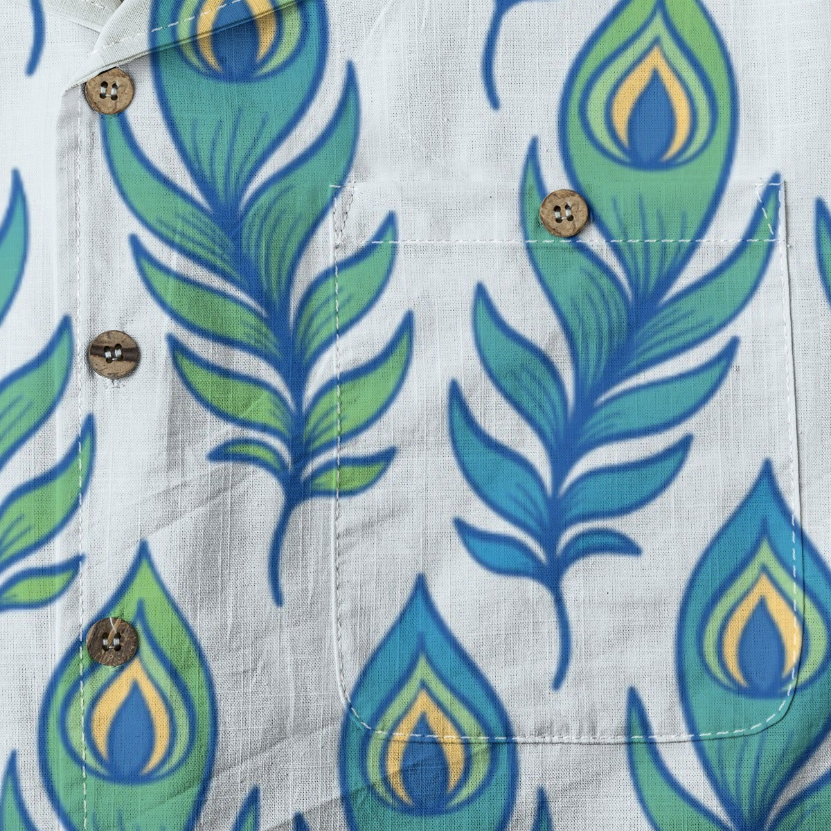 Retro Indian Print X - Designer Shirt - 100% Cotton