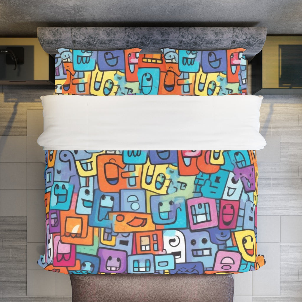 Crazy Clipart -Four-piece Duvet Cover Set