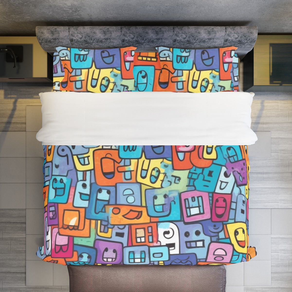 Crazy Clipart -Four-piece Duvet Cover Set