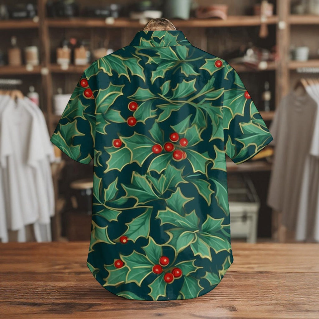 Leaf & Bulbs IV - Men's Short Sleeve Shirt With Pockets