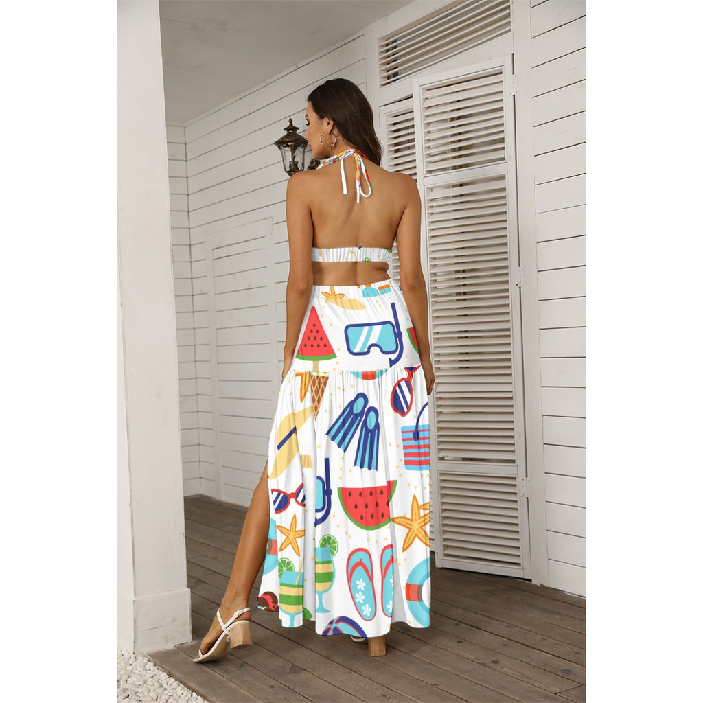 Aqua-Rizz -  Women's Tie Back Wrap Dress