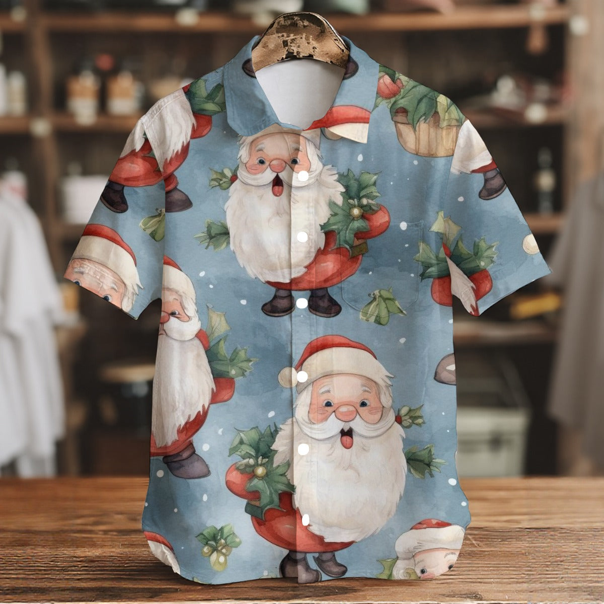 Ho ! Ho! Ho ! -  Men's Short Sleeve Shirt With Pockets