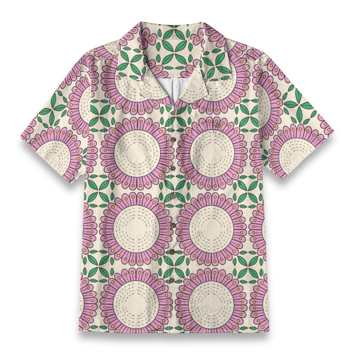 Retro Indian Print XV - Designer Shirt - 100% Cotton
