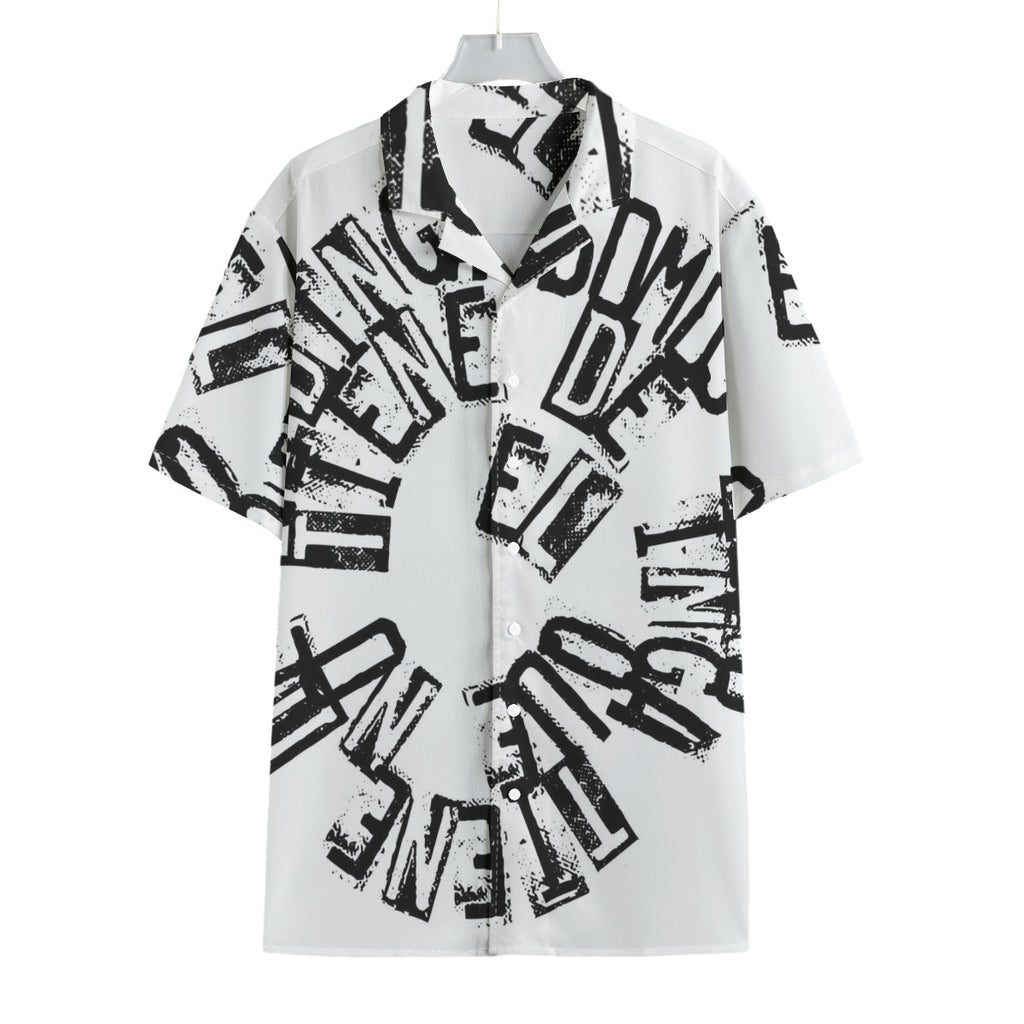 Verbal Spiral - Men's Textured Clubwear Shirt