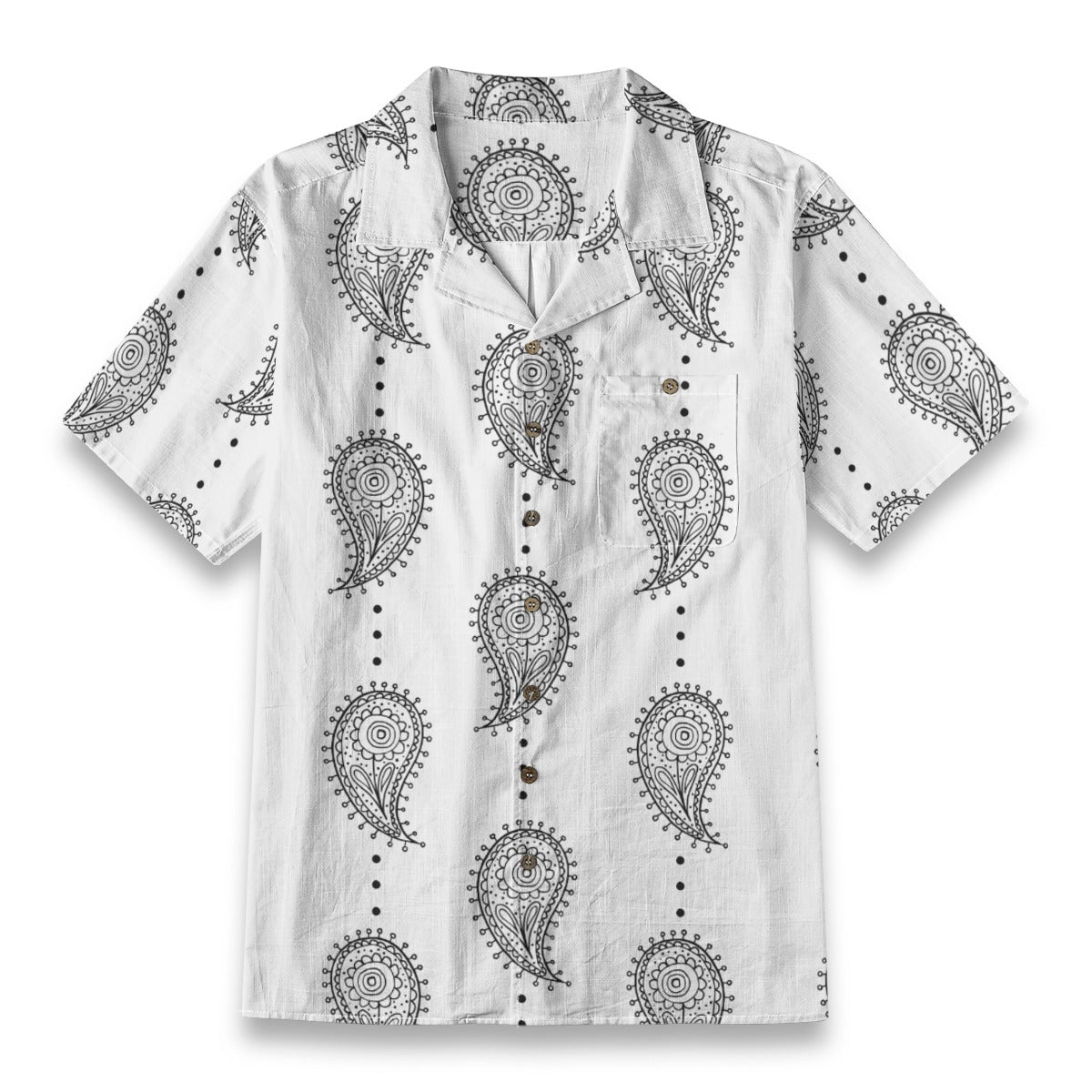 Retro Indian Print XIII - Designer Shirt - 100% Cotton