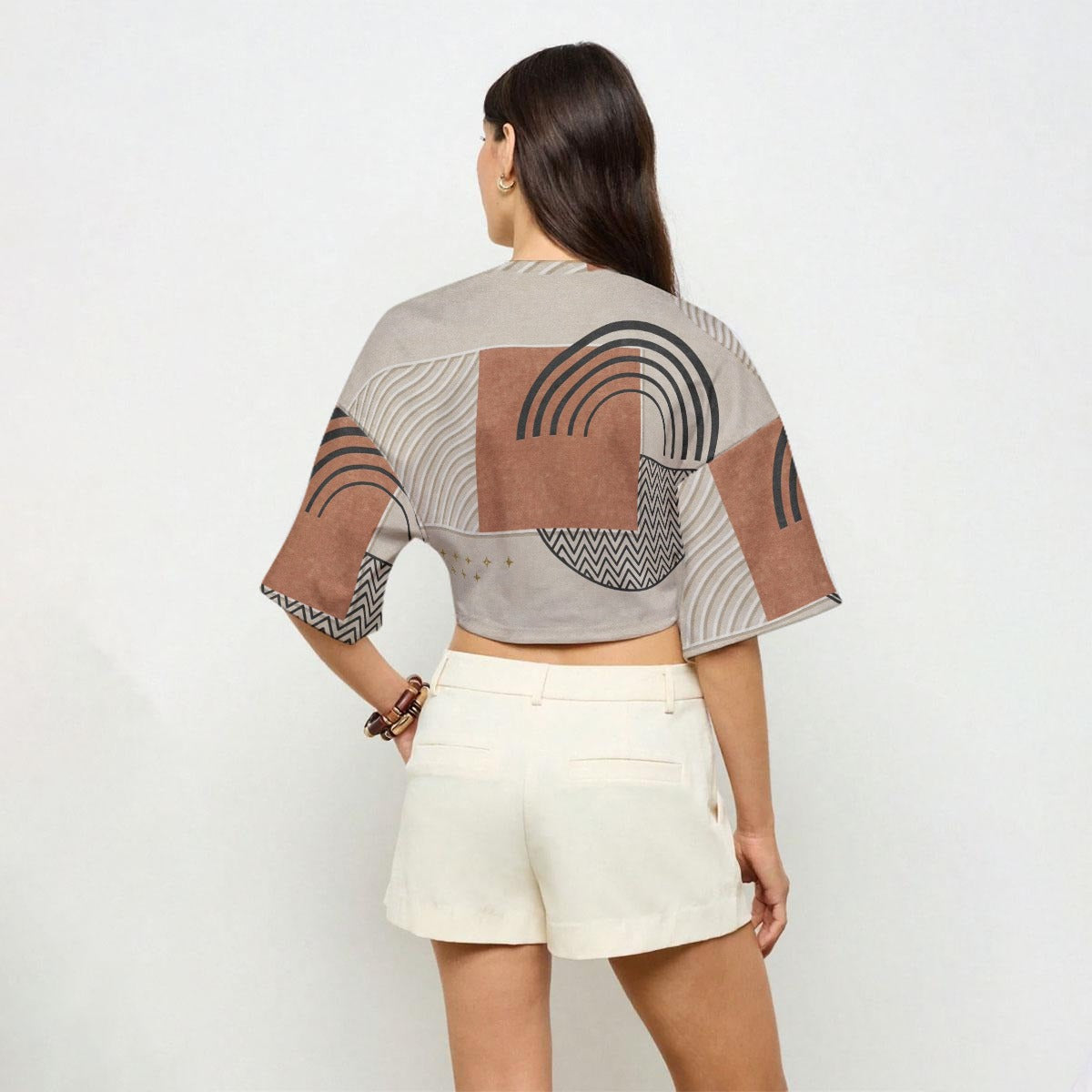 Earth Arcs - Women’s Casual Crop Top