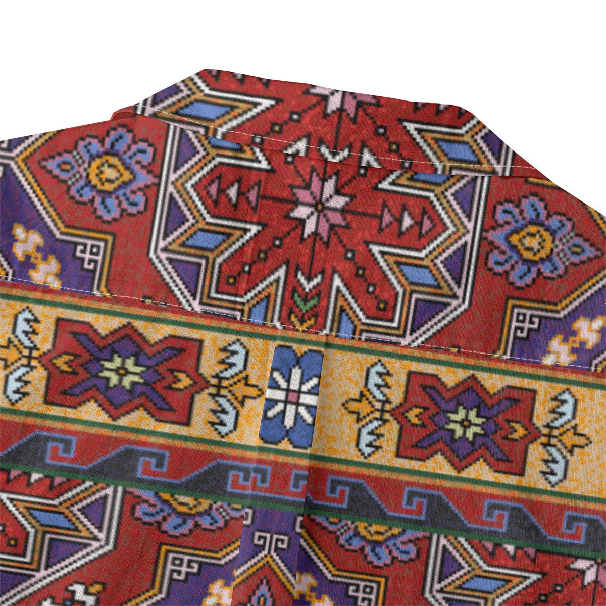 Retro Indian Print VIII - Designer Shirt - 100% Cotton