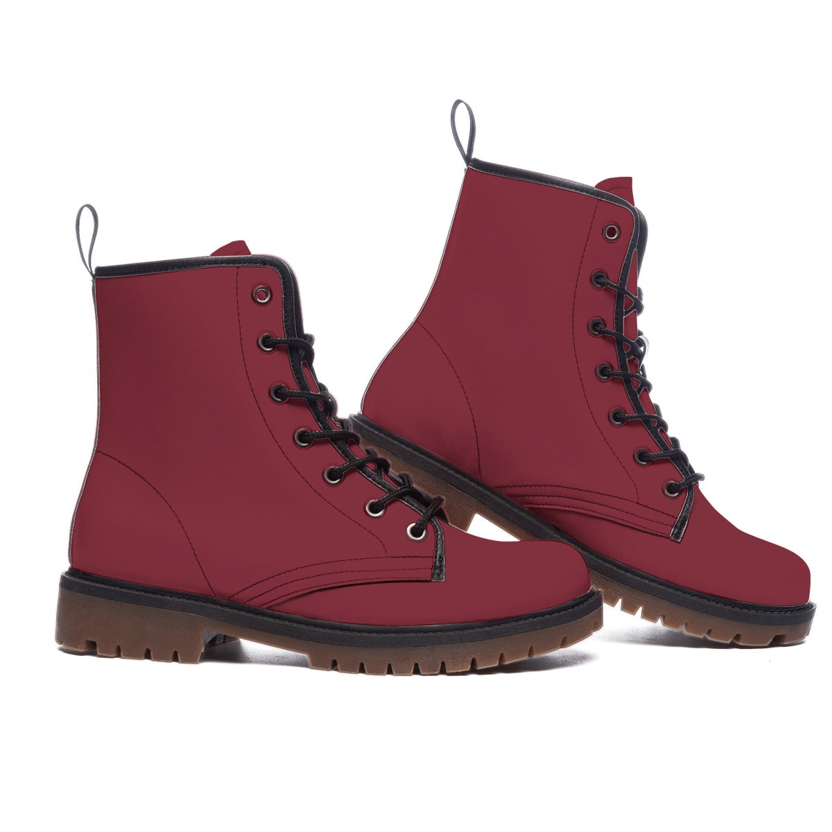 Plum Red - Men's Martin Short Boots