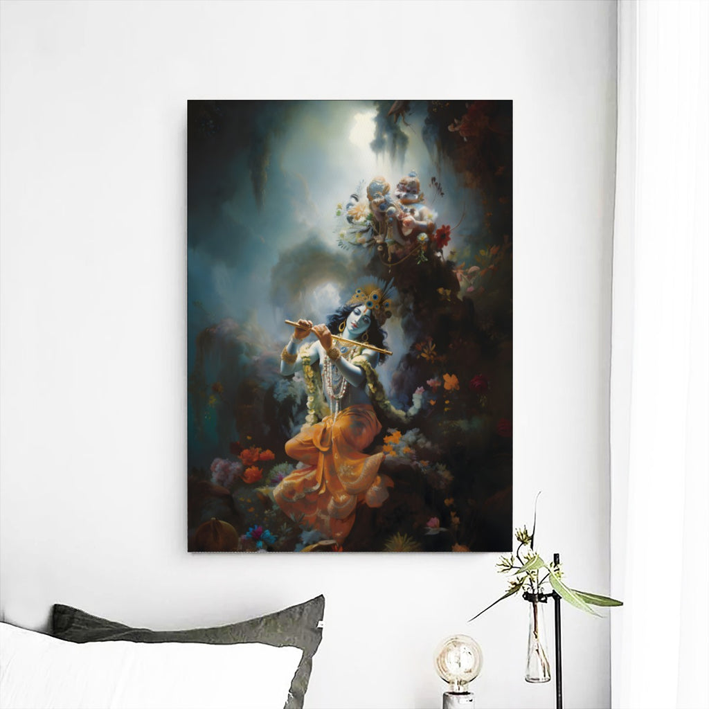 Krishna - Frameless Single Mural