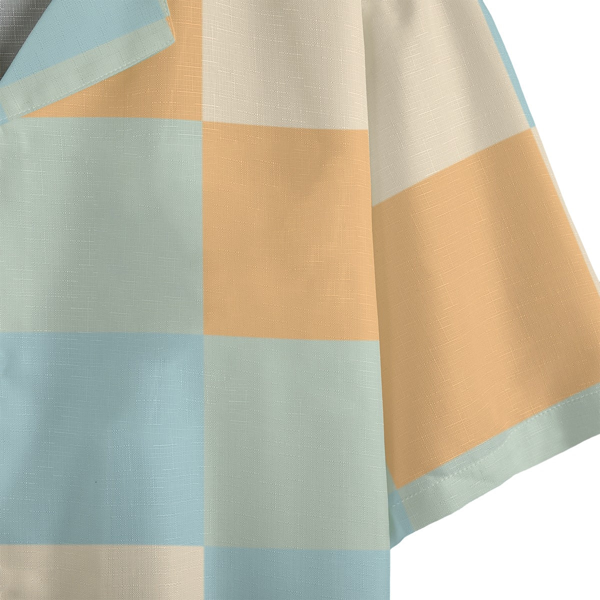 Pretty Wall -  Men's Faux Linen Hawaiian Shirt