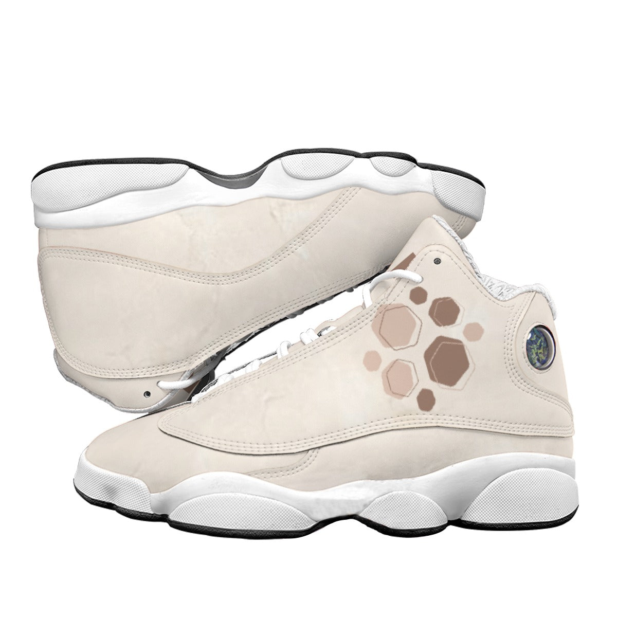Caramel Cream - Men's Curved Basketball Shoes