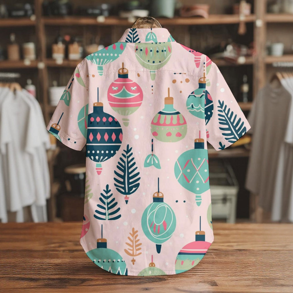 Old Ornaments -Men's Short Sleeve Shirt With Pockets