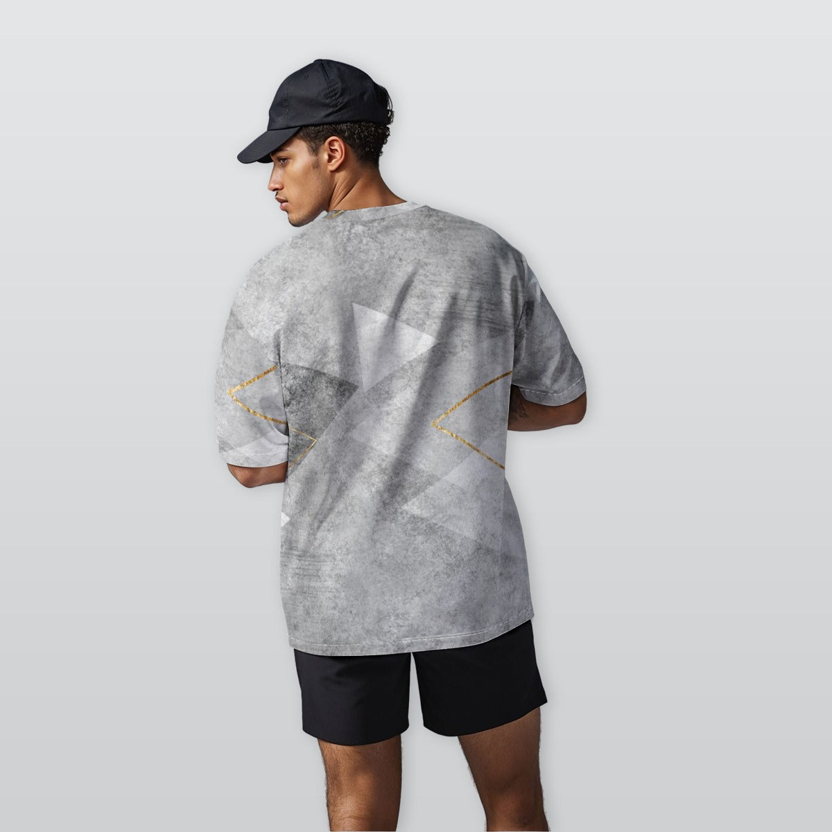 Urban Prism- Oversize Crewneck T-Shirt- 100% Cotton