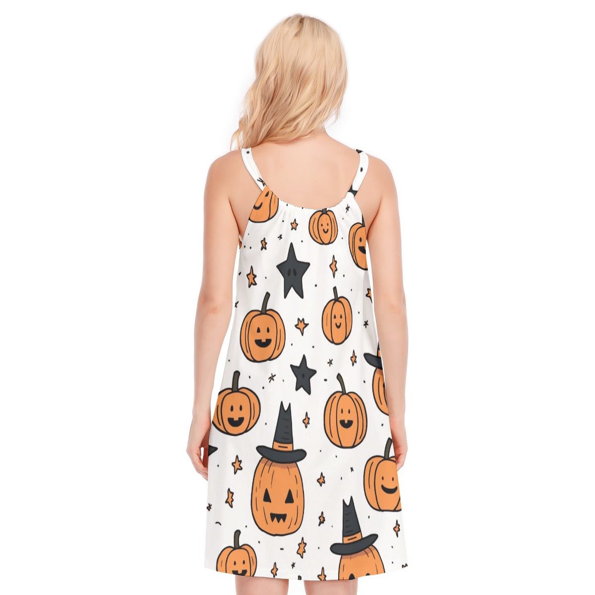 Pumpkin II - Women's O-neck Cami Dress - 100% Cotton