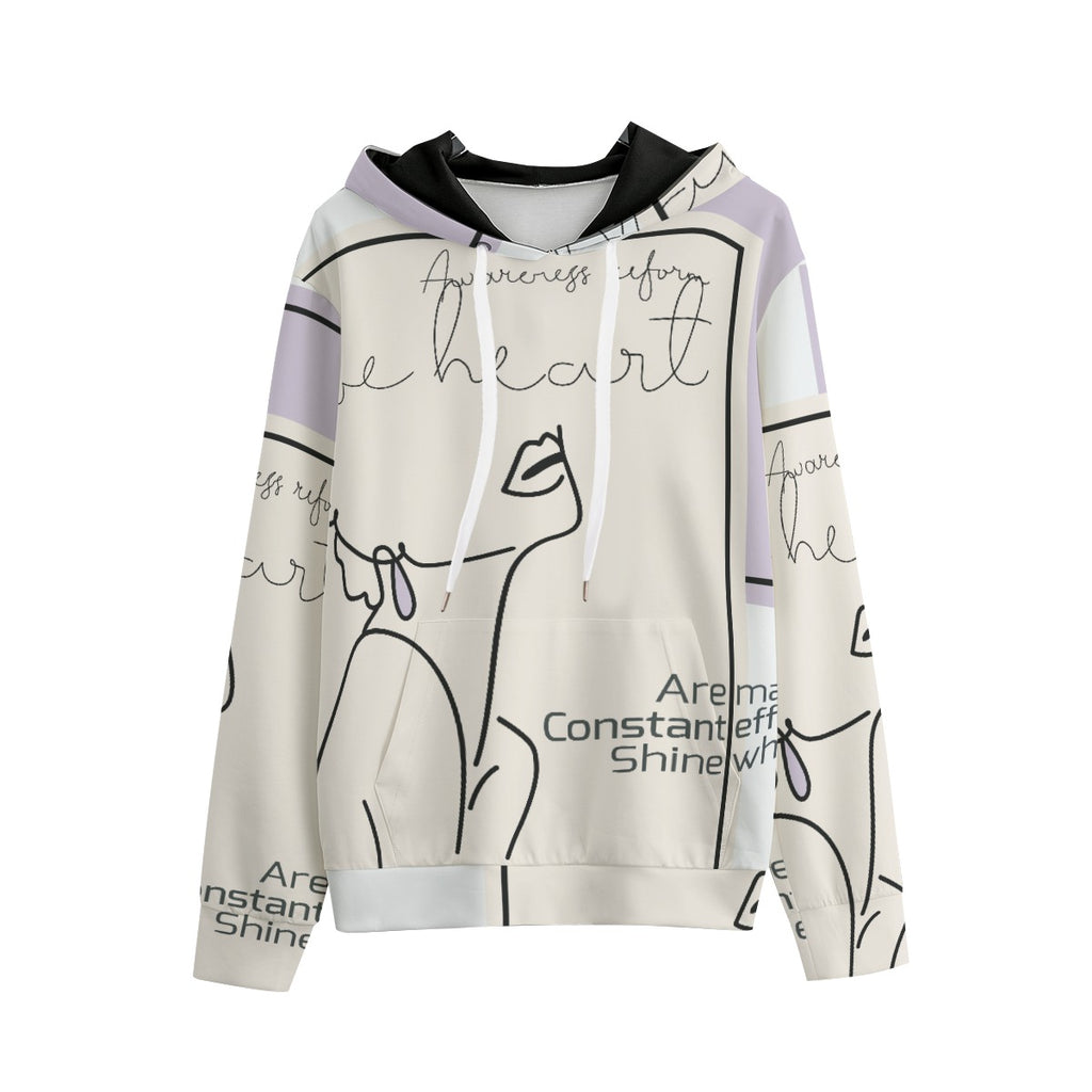 Soft Script - Medium Weight Unisex Pullover Hoodie - 100% Cotton