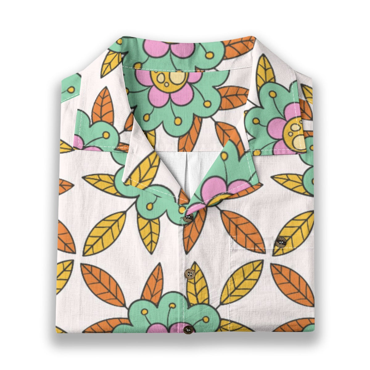 Retro Indian Print XIV - Designer Shirt - 100% Cotton