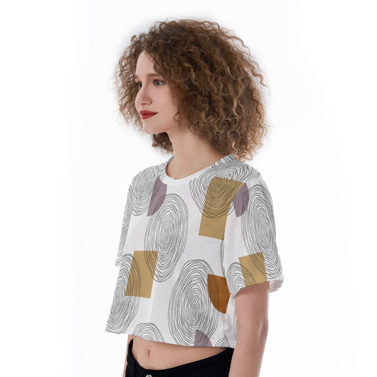 Radial Drift - Cropped T-Shirt