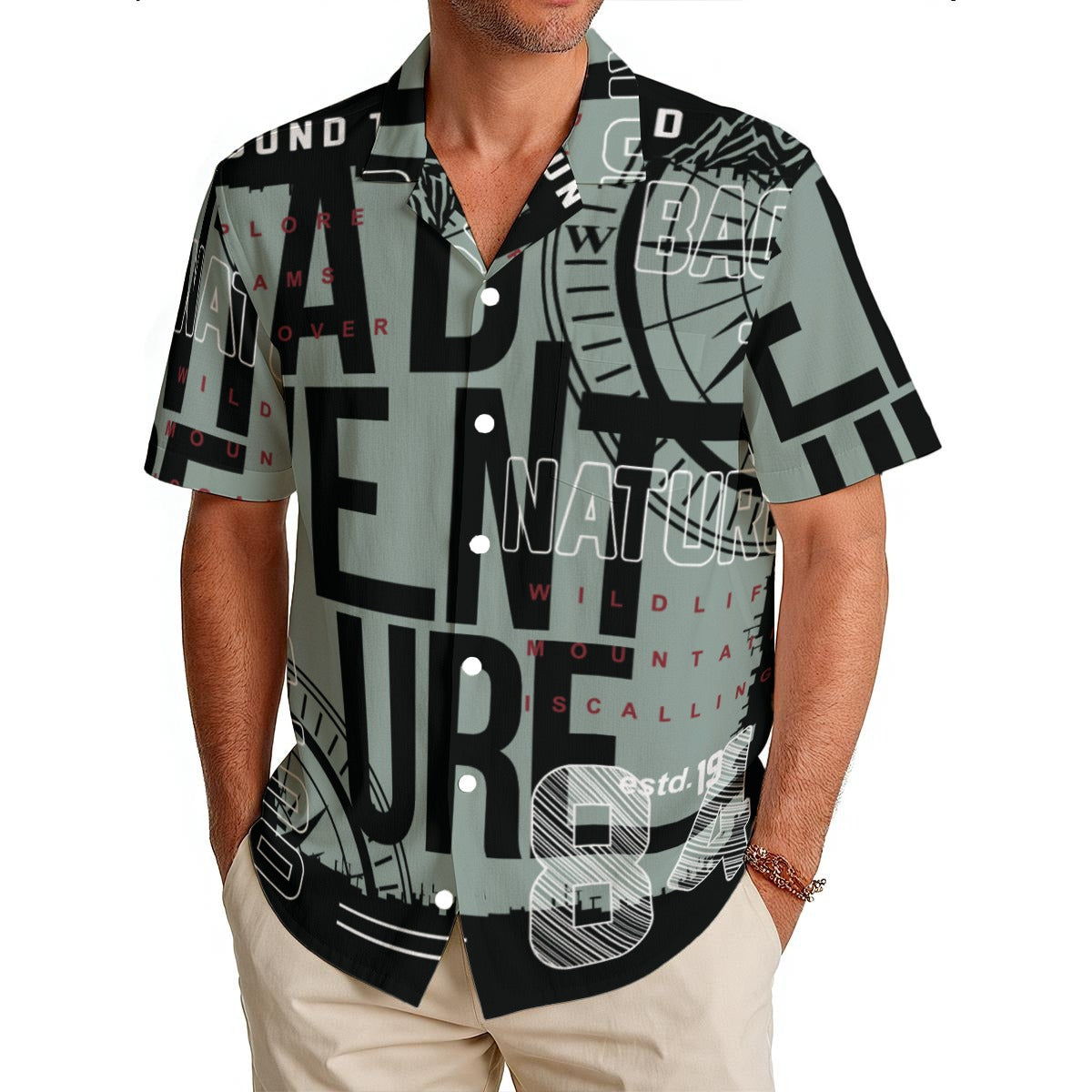 Round The World - Men's Clubwear Shirt