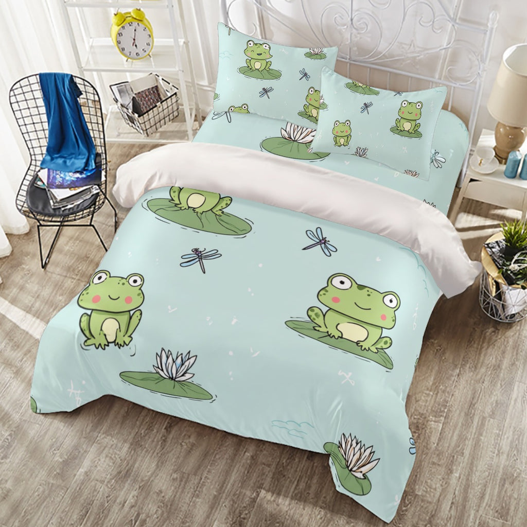 Froggy III - Four-piece Duvet Cover Set