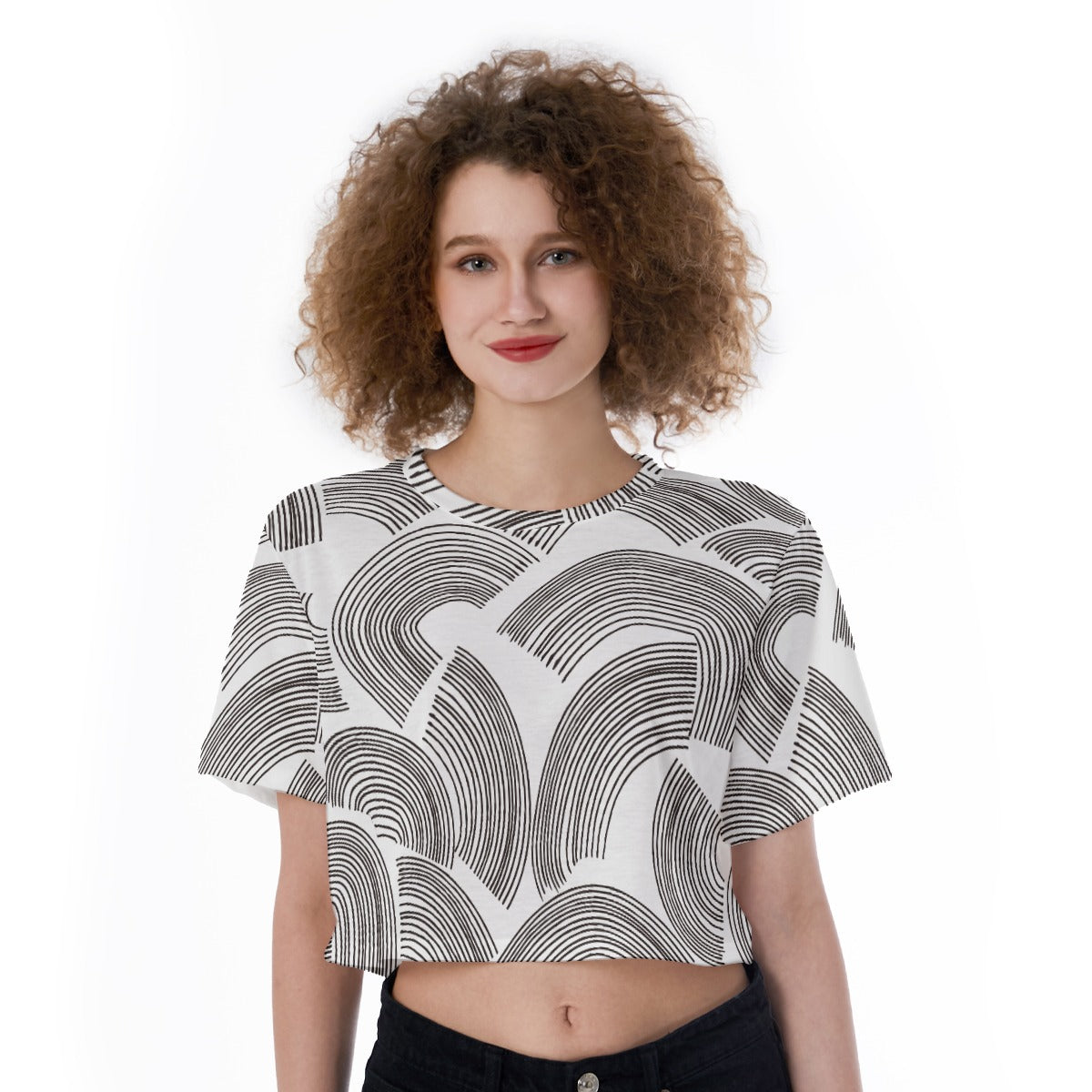 Linear Flow - Cropped T-Shirt